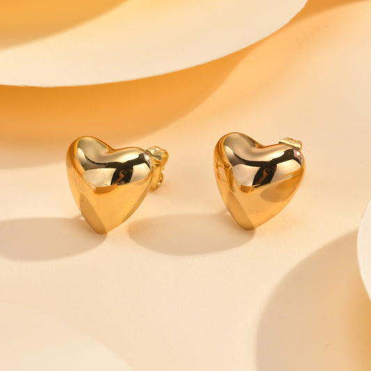 Zea Heart Studs
